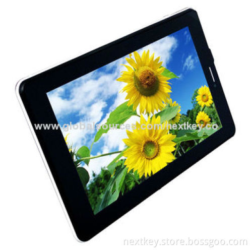 MTK8389 Quad-core 3G GSM Tablet PC, 7-inch, ARM Cortex A7 1.2GHz, 1,024 x 600P HD, 8GB Flash Memory